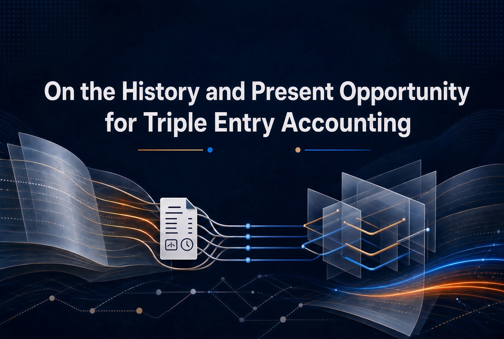On the History and Present Opportunity for Triple Entry Accounting - Round 2